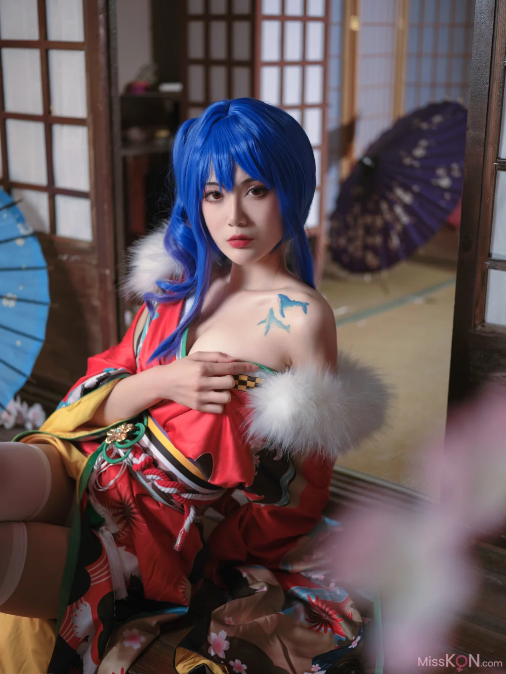 Coser@一米八的大梨子: 圣姨和服 (18 photos)