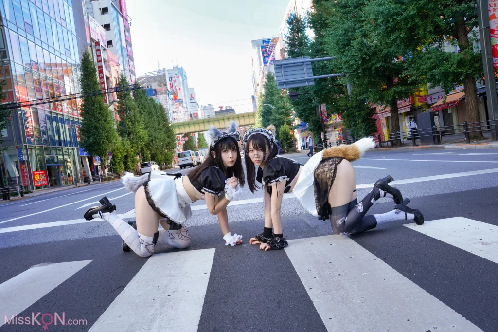 [JP] Sui Utatane (うたたね翠) & Shione Mizuna (水那しおね): 野生のメイドがあらわれた！ (163 photos)
