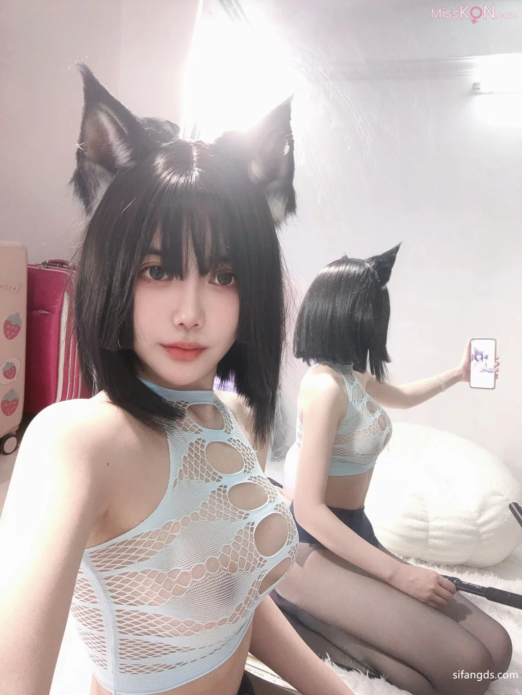 Coser@高桥千凛: 兽耳透视黑丝 (78 photos + 11 videos) – Page 2