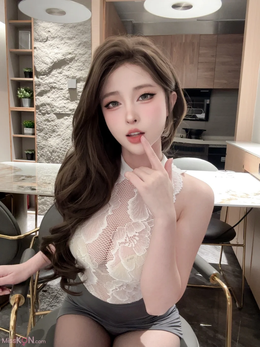 Coser@清水由乃: 秘书招待室 (55 photos + 1 video)