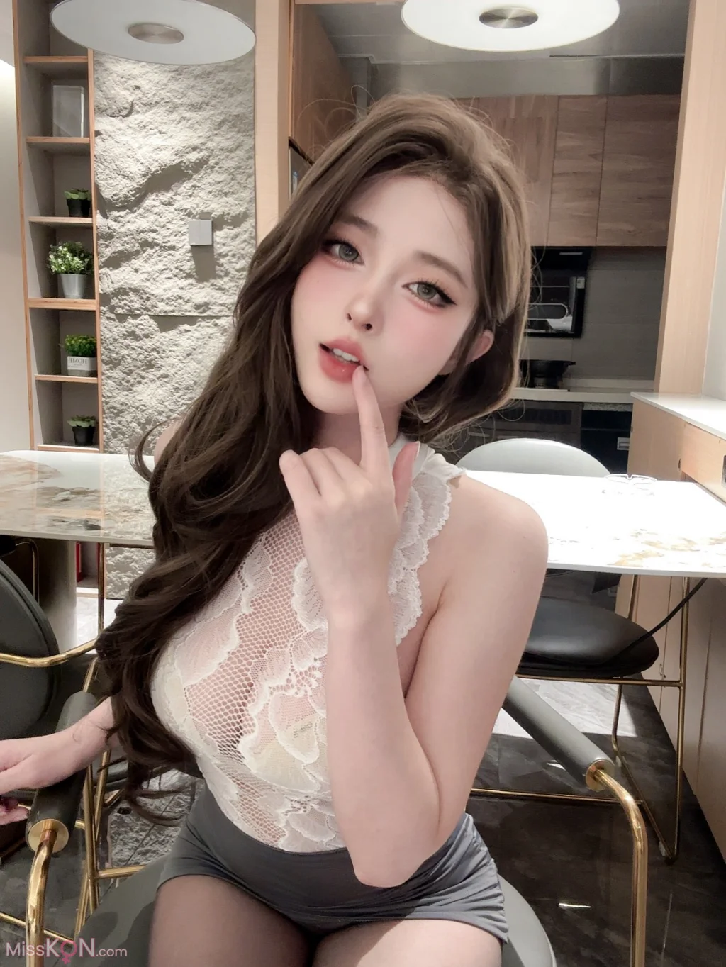 Coser@清水由乃: 秘书招待室 (55 photos + 1 video)