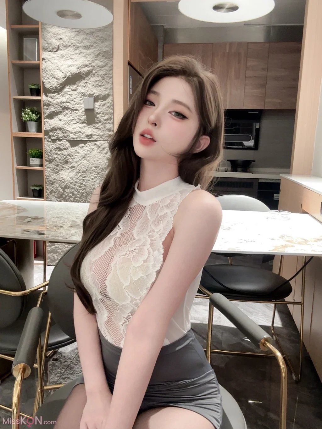 Coser@清水由乃: 秘书招待室 (55 photos + 1 video)