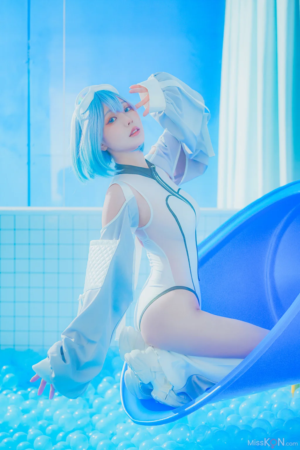 Coser@Ely_eee (ElyEE子): Clear Blue Drift (33 photos + 4 videos) – Page 2