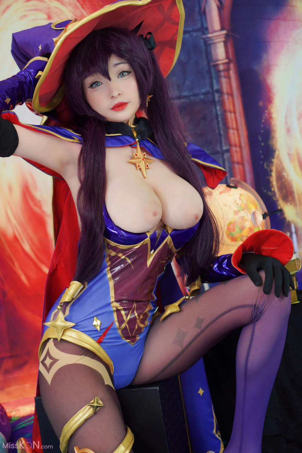 Coser@Hidori Rose: Mona Genshin (30 photos)