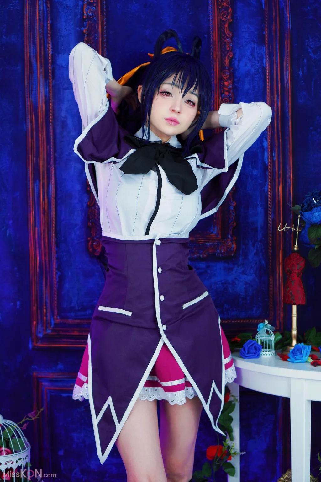 Coser@Hidori Rose: Akeno Himejima 恶魔高校姬岛朱乃 (39 photos)