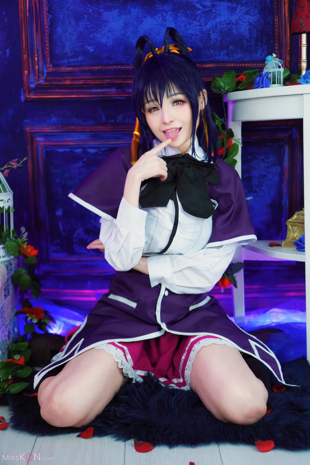 Coser@Hidori Rose: Akeno Himejima 恶魔高校姬岛朱乃 (39 photos)