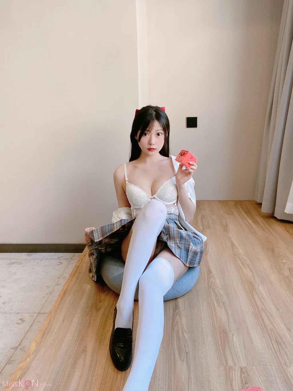 Coser@香草喵露露: 大象 JK格子裙 (30 photos)