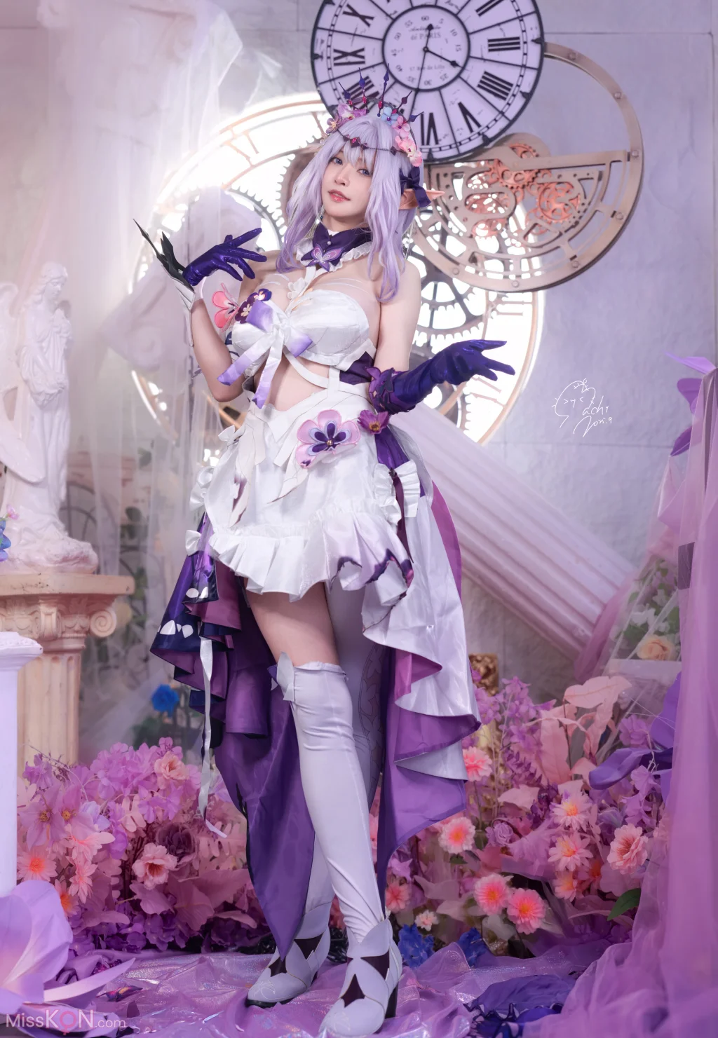 Coser@Machi馬吉: 崩壞·星穹鐵道-遐蝶の下着·第一彈 (34 photos)