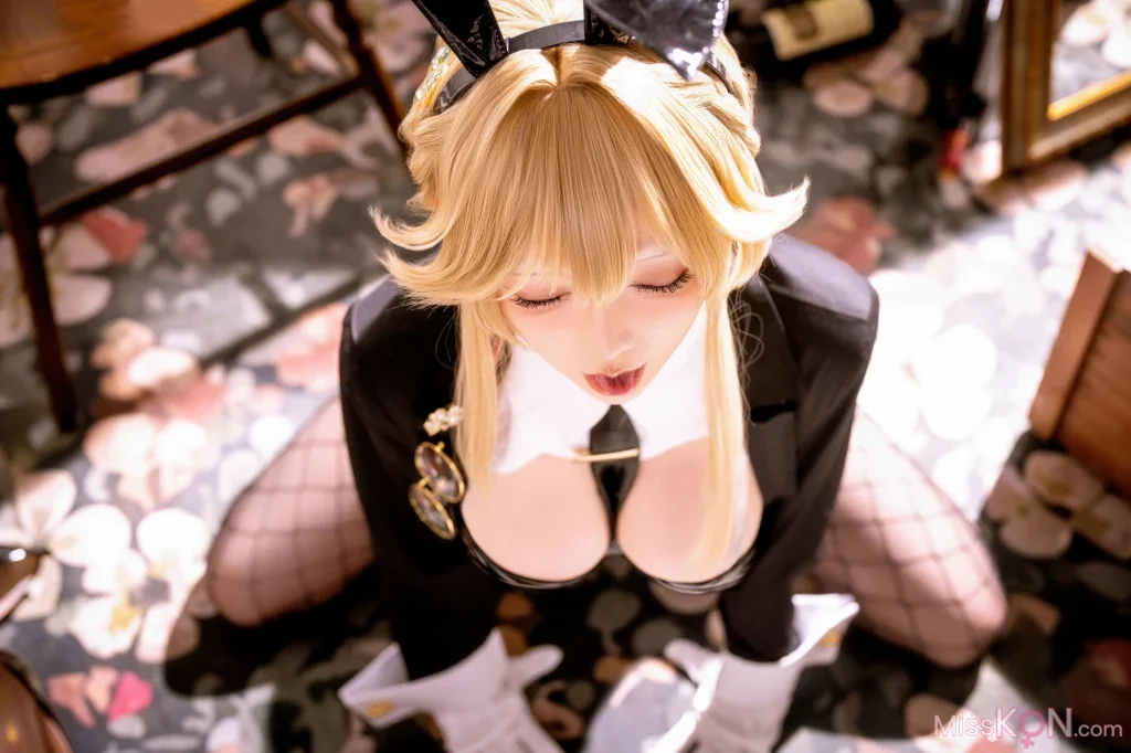 Coser@星之迟迟Hoshilily: 2026年04月计划 Nikke胜利女神 爱德·特务兔女郎 (49 photos)