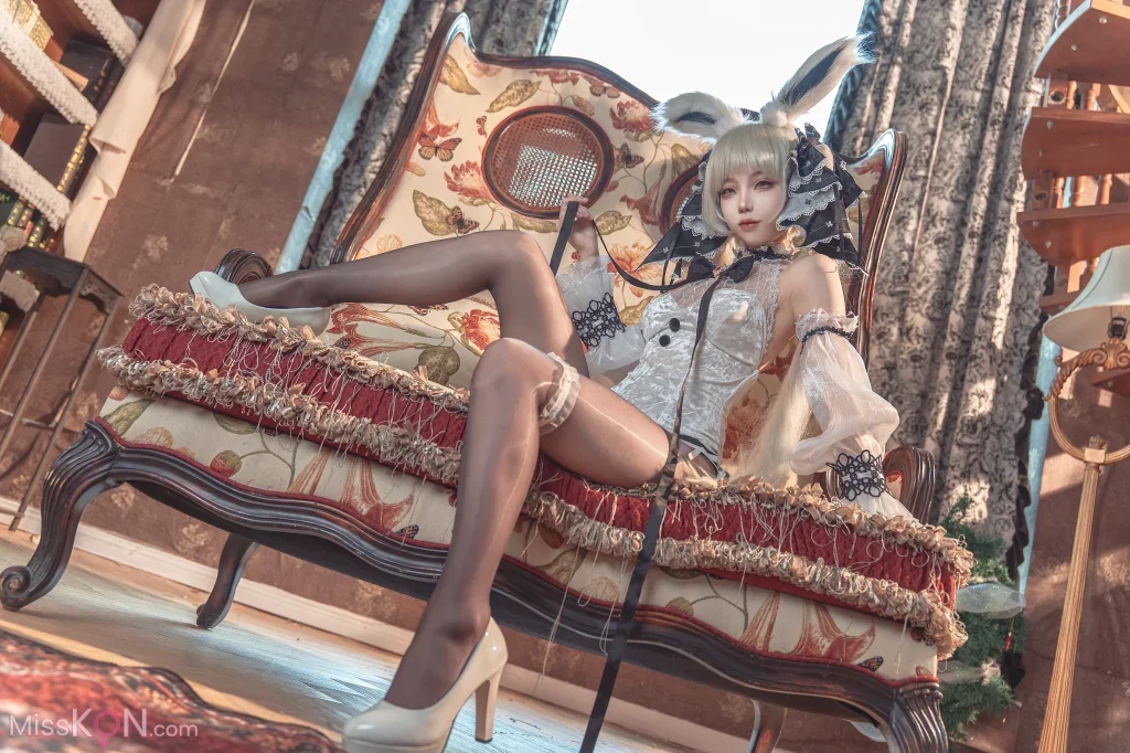 Coser@狐玖玖: 碧蓝航线 可畏 白兔女郎 (25 photos)