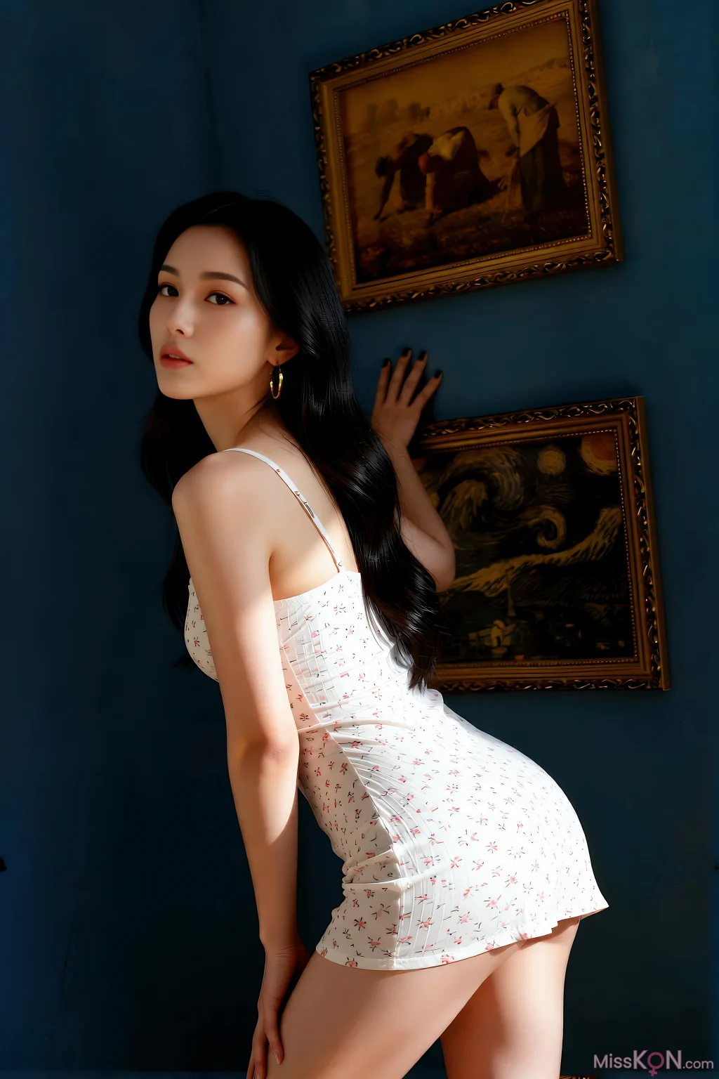 [AIGirl] 乐瑶 白色吊带裙 (81 photos)