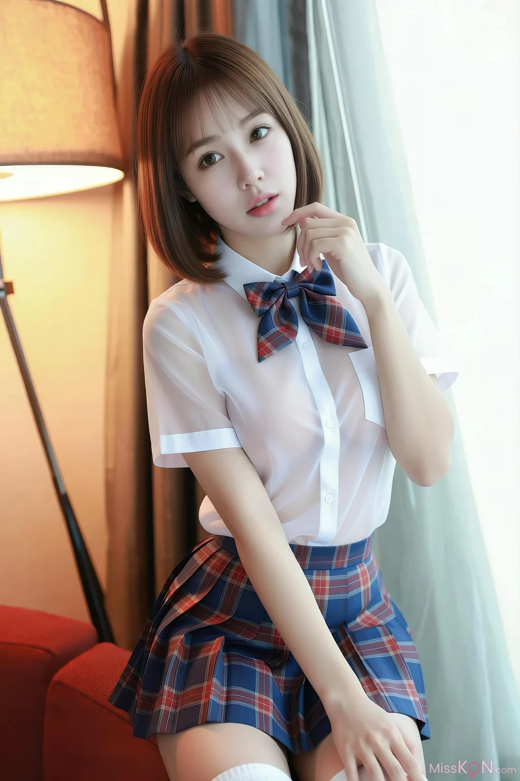 [AIGirl] 小乔不乔 JK裙 (85 photos)