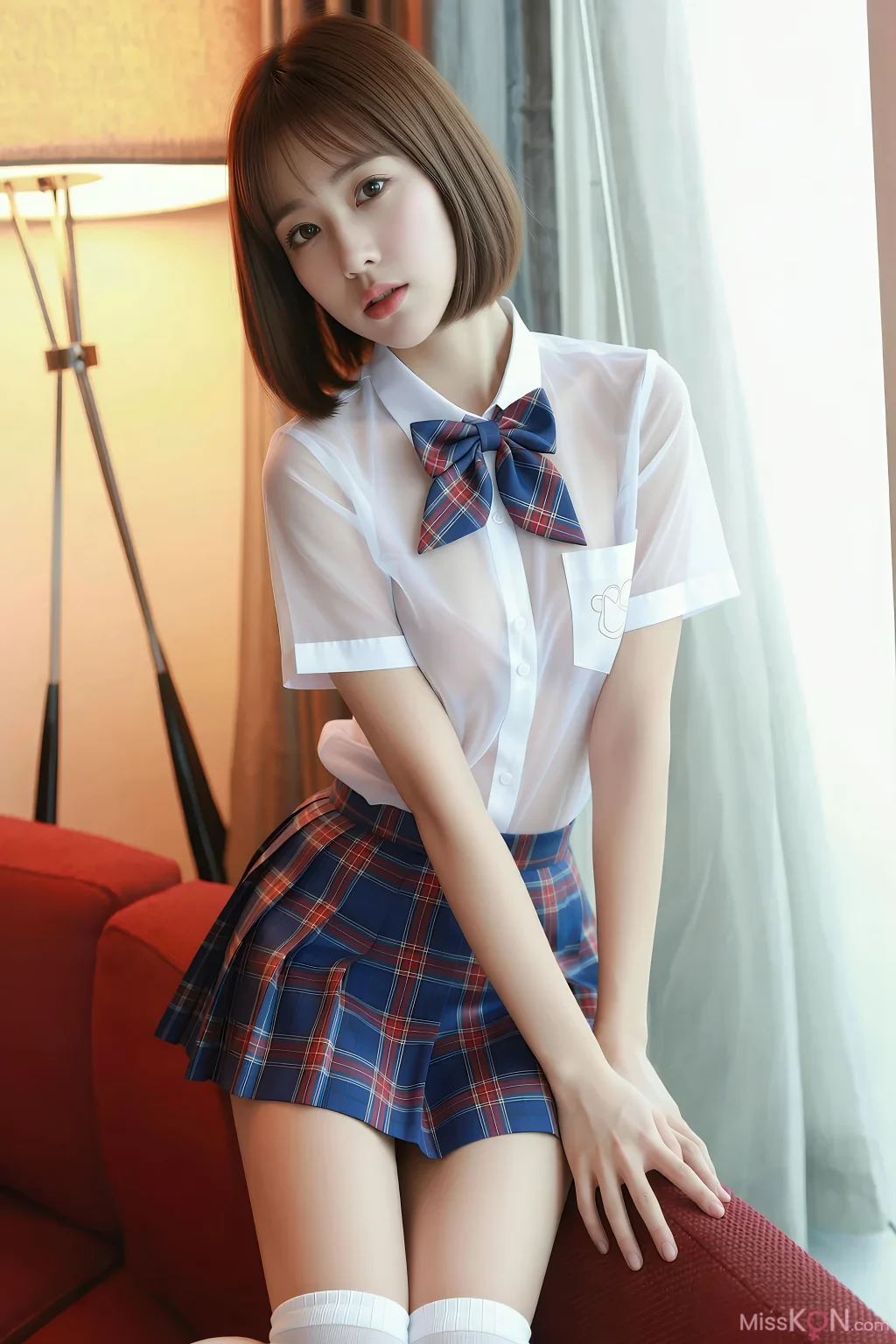 [AIGirl] 小乔不乔 JK裙 (85 photos)