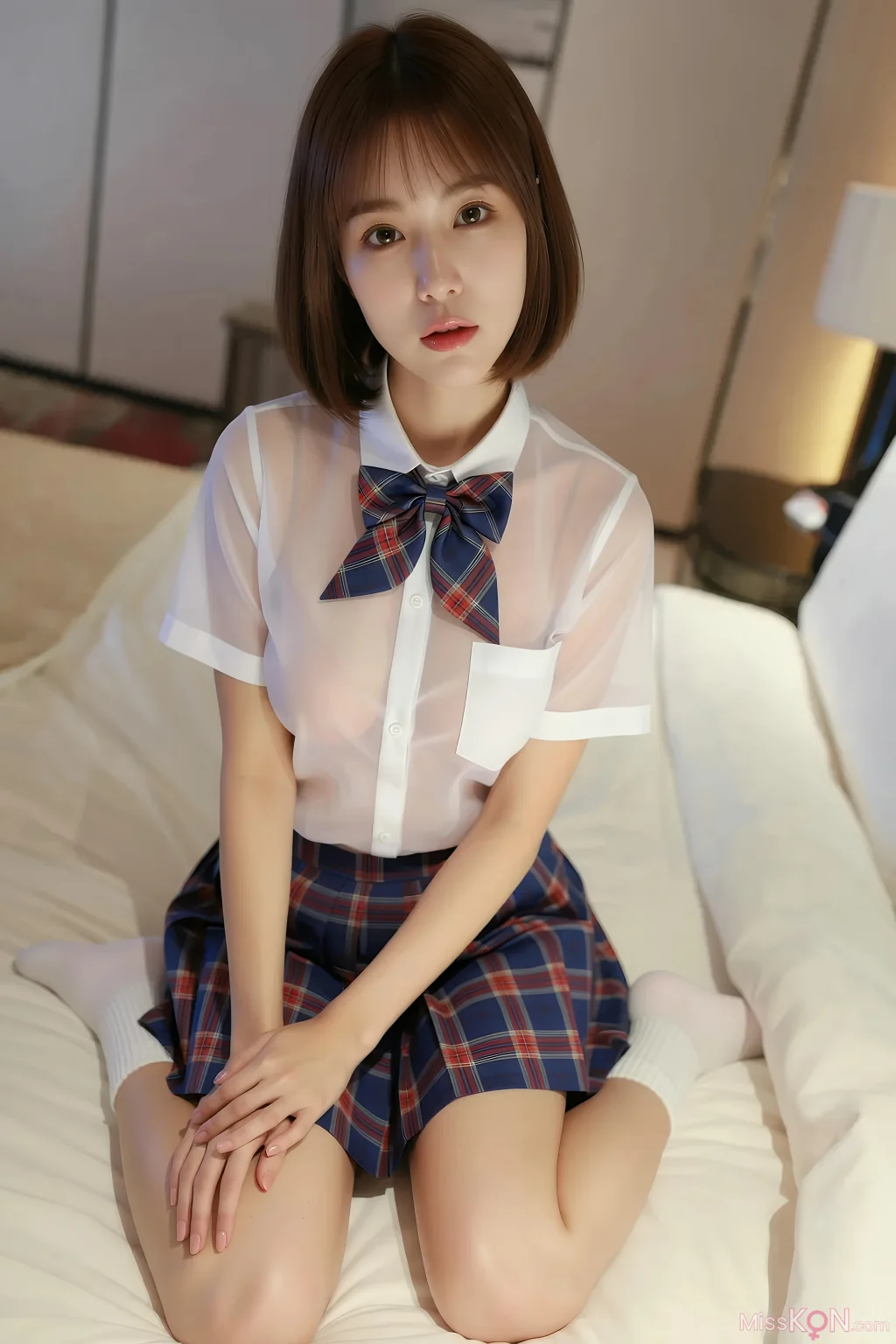 [AIGirl] 小乔不乔 JK裙 (85 photos)
