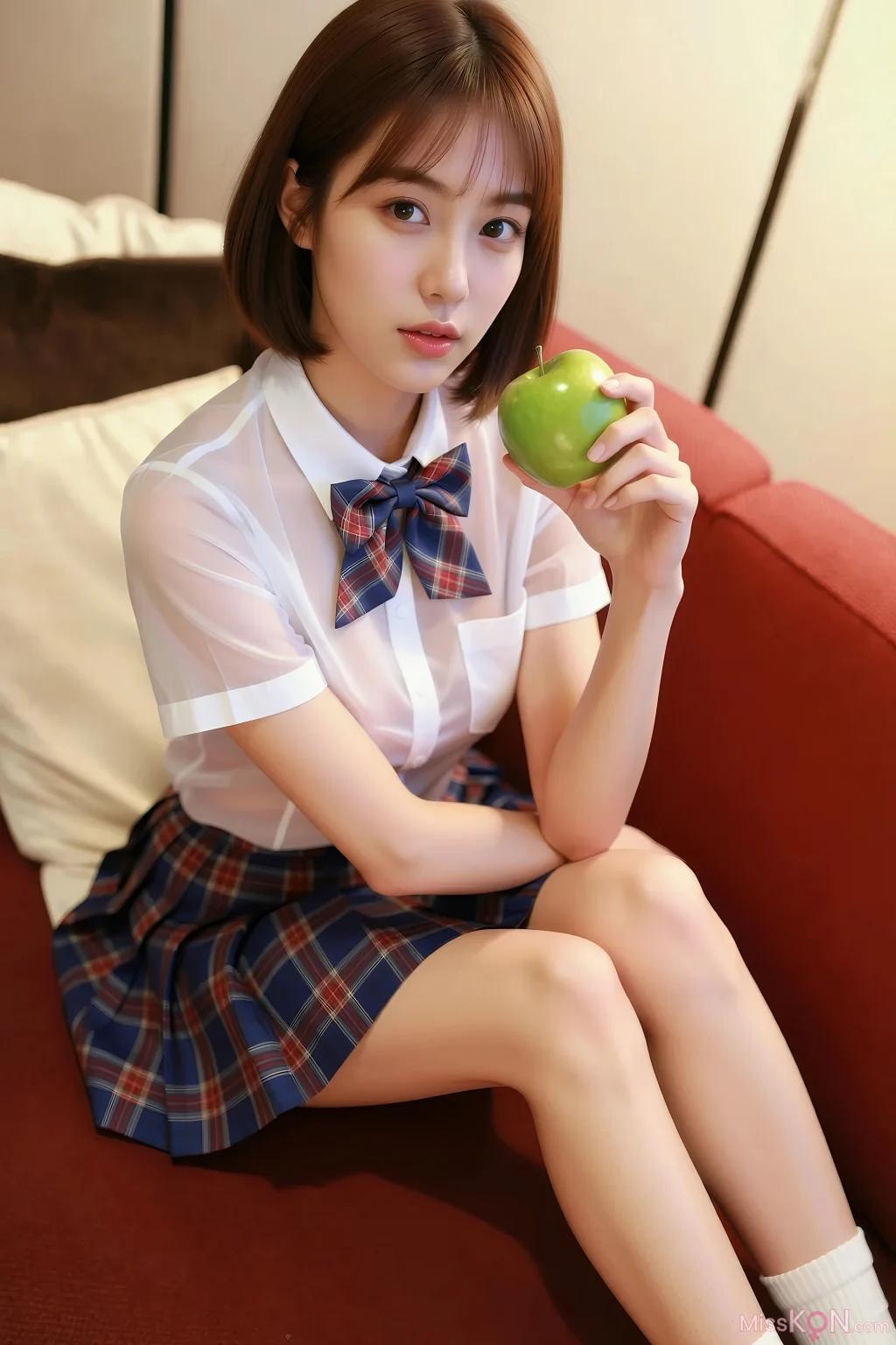 [AIGirl] 小乔不乔 JK裙 (85 photos)