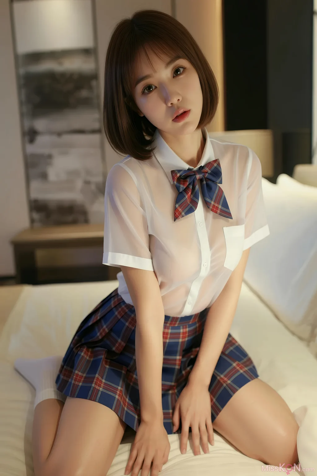 [AIGirl] 小乔不乔 JK裙 (85 photos)