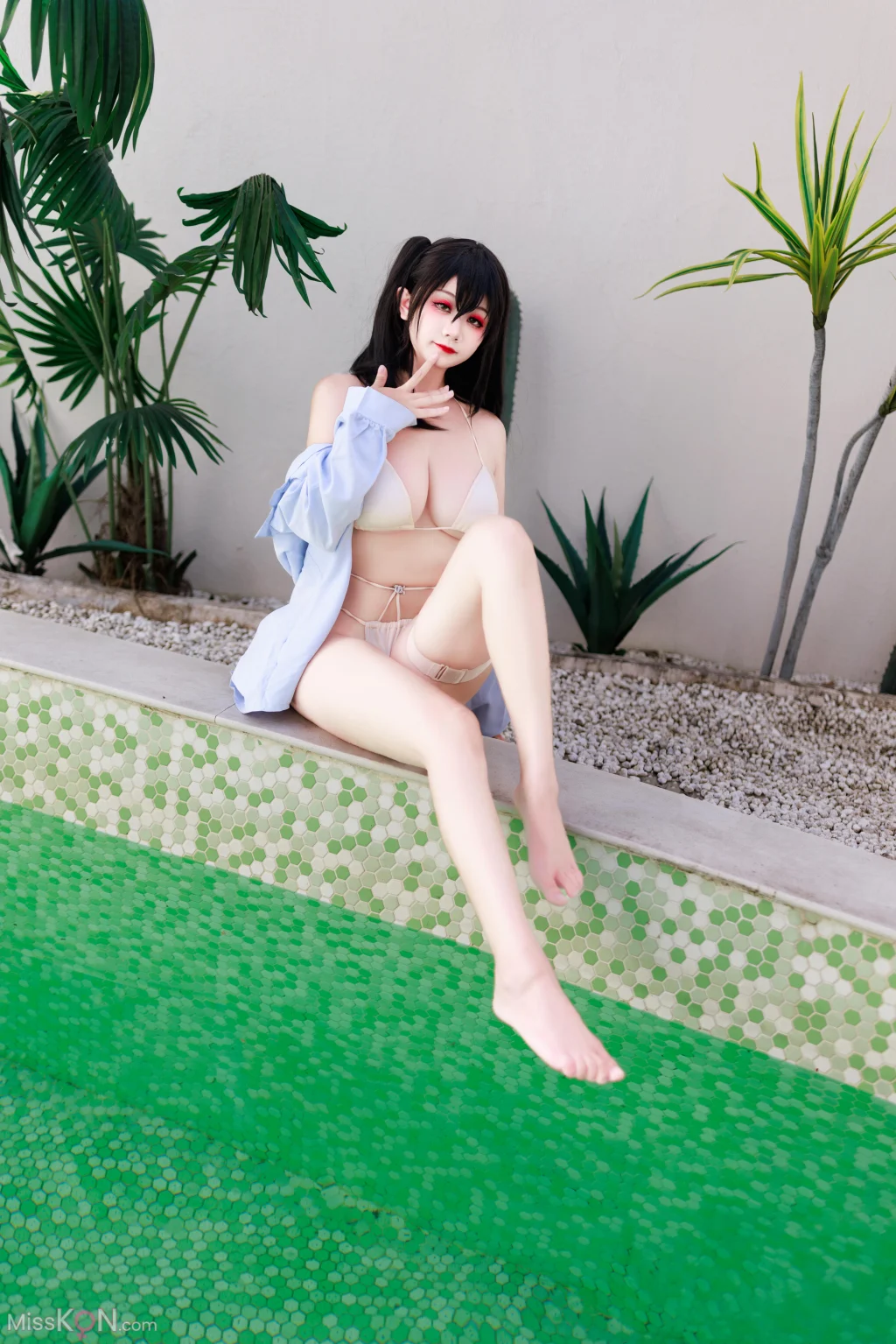 Coser@阿雪雪: 大凤泳装 (86 photos + 1 video)