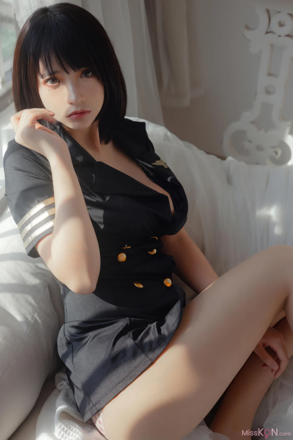 Coser@疯猫ss: 黑色制服 (40 photos)
