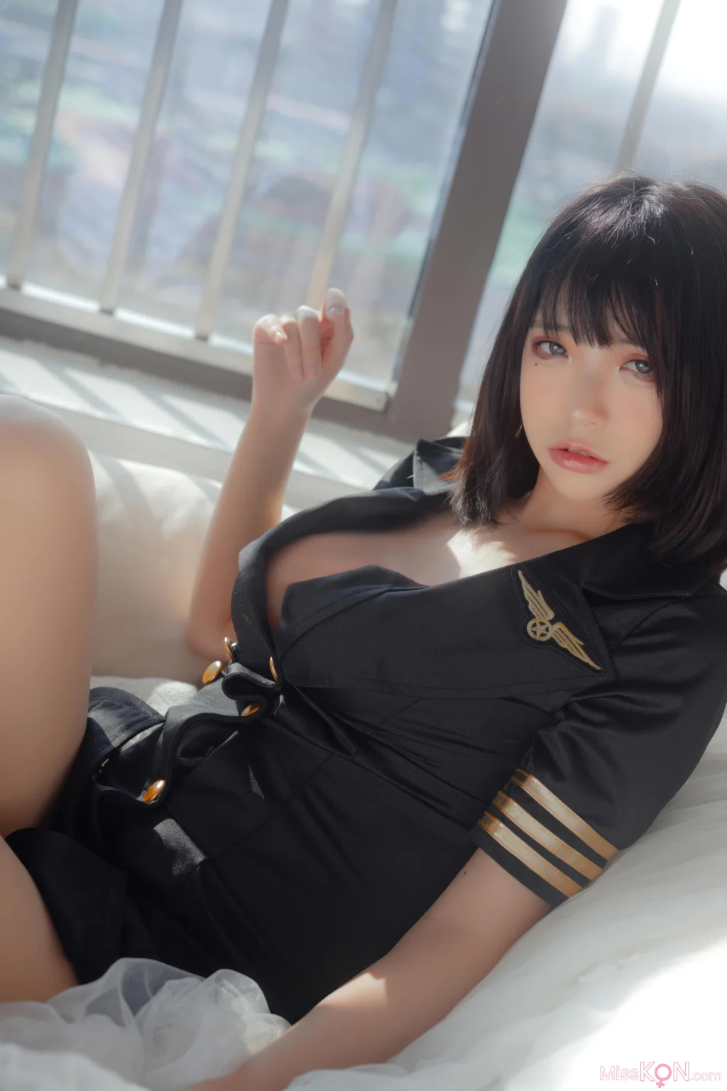 Coser@疯猫ss: 黑色制服 (40 photos)