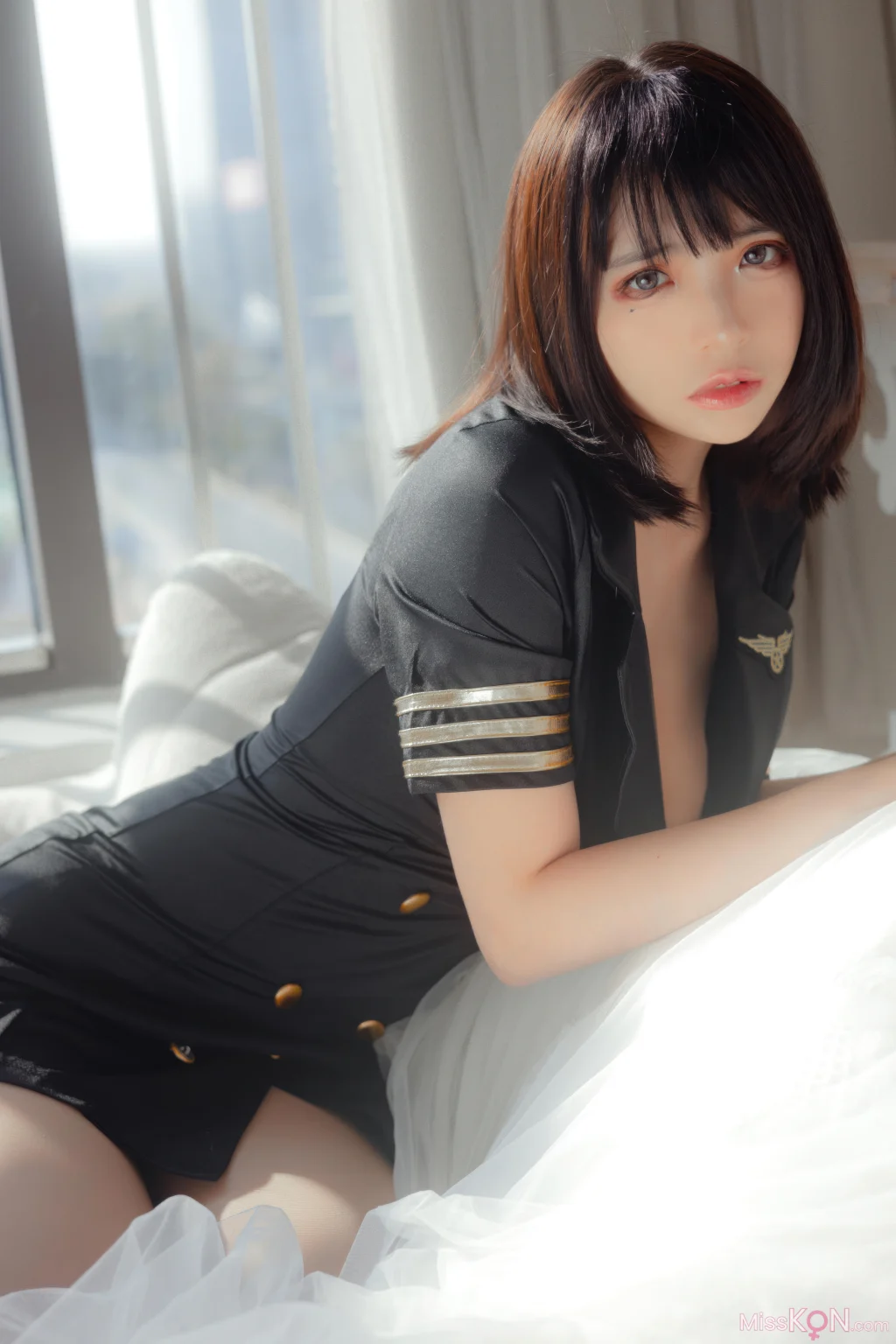Coser@疯猫ss: 黑色制服 (40 photos)