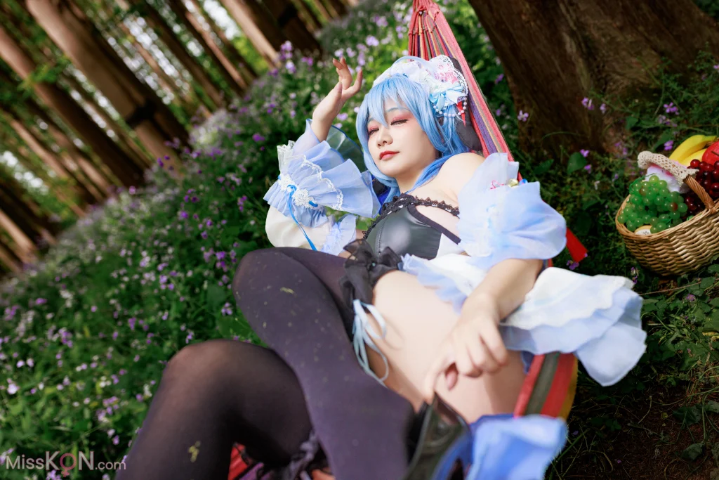 Coser@阿雪雪: 甘雨女仆 (99 photos + 6 videos) – Page 3