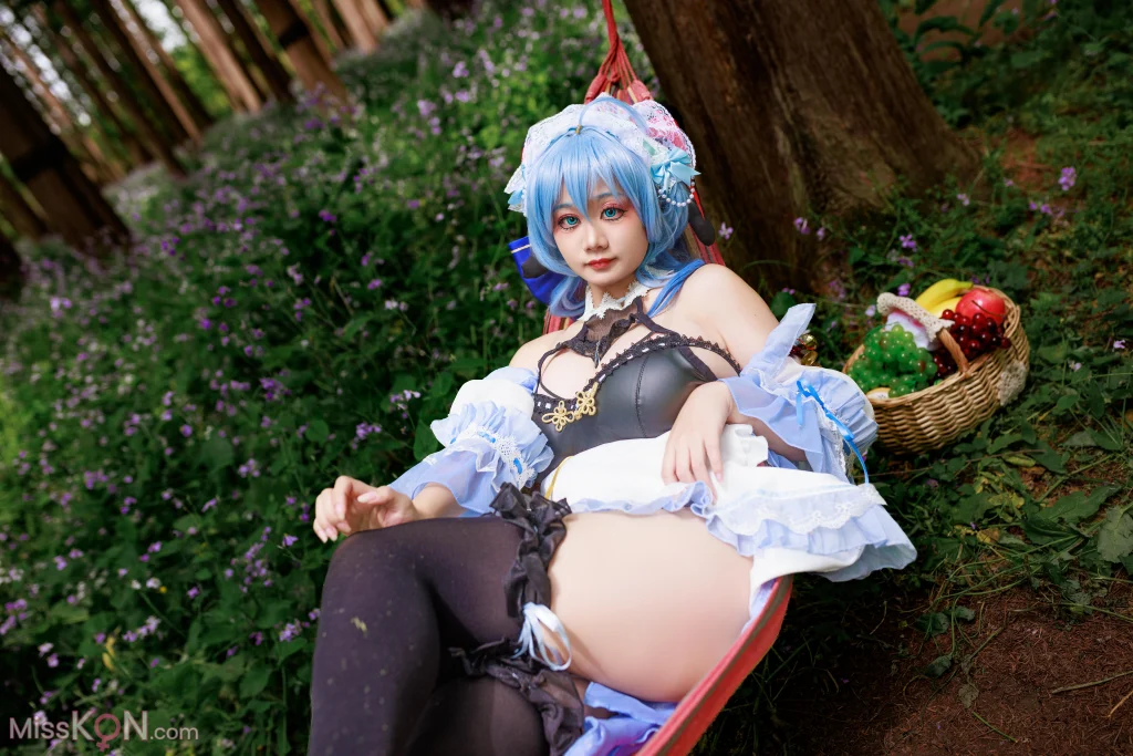 Coser@阿雪雪: 甘雨女仆 (99 photos + 6 videos) – Page 3
