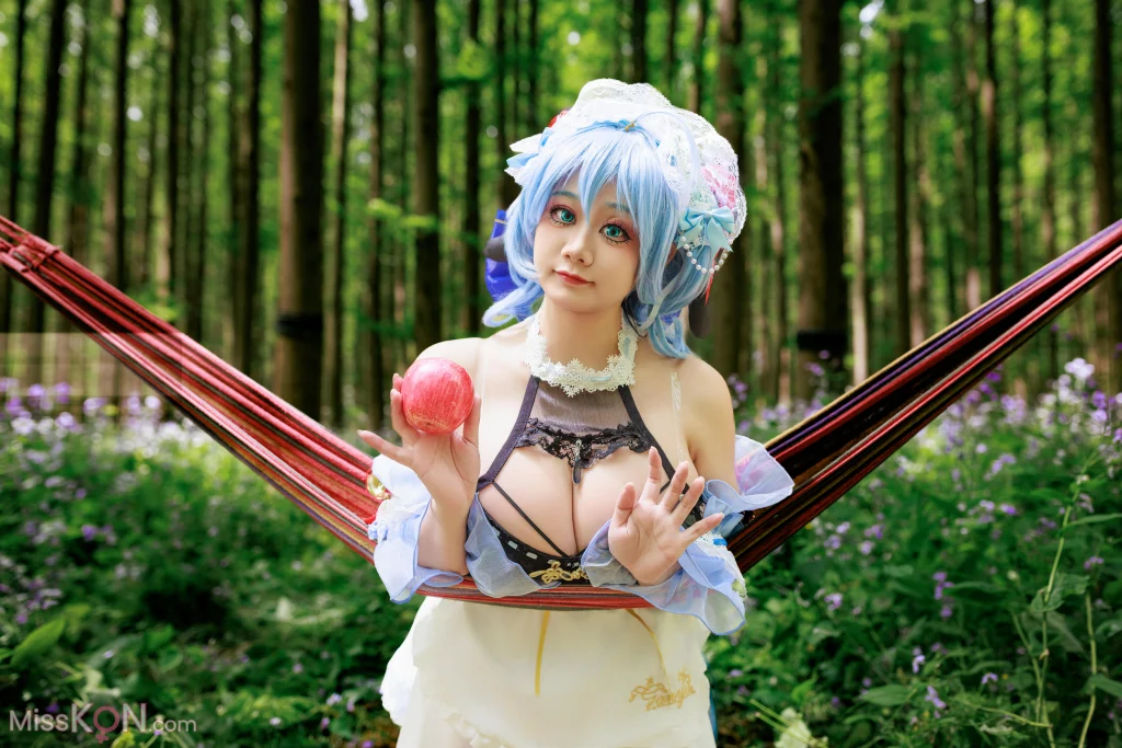 Coser@阿雪雪: 甘雨女仆 (99 photos + 6 videos) – Page 3