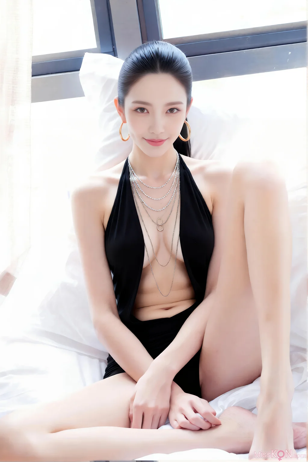 [AIGirl] 乐瑶 Deep V-skirt (78 photos)