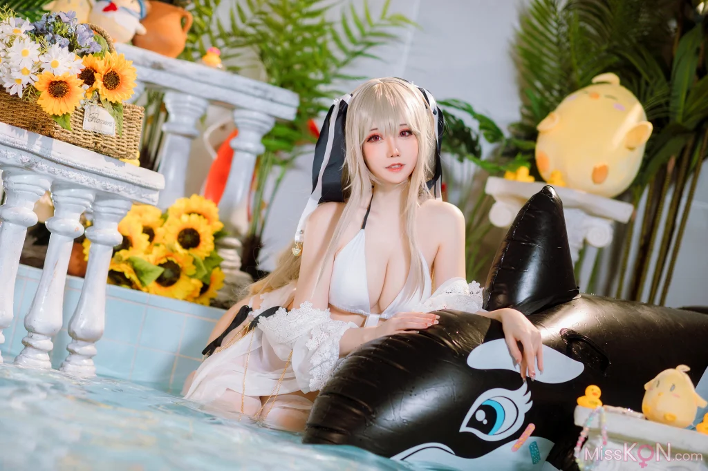 Coser@焖焖碳: 碧蓝航线 安克雷奇 泳装 (20 photos)