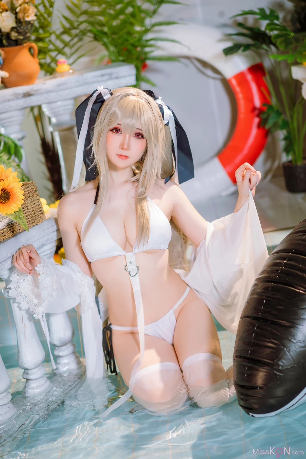 Coser@焖焖碳: 碧蓝航线 安克雷奇 泳装 (20 photos)