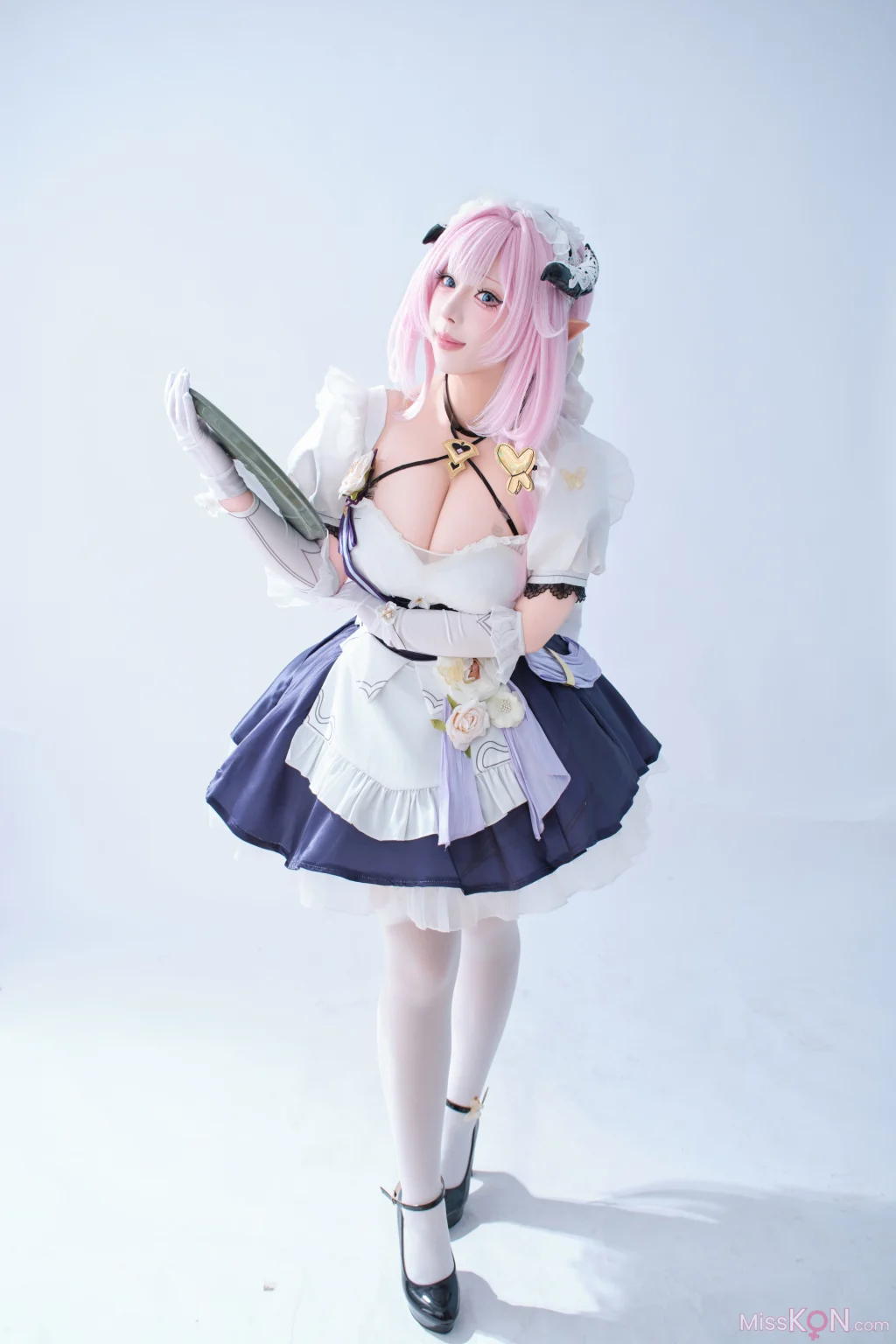 Coser@胡桃喵: 崩坏三 爱莉希雅 女仆 (125 photos)
