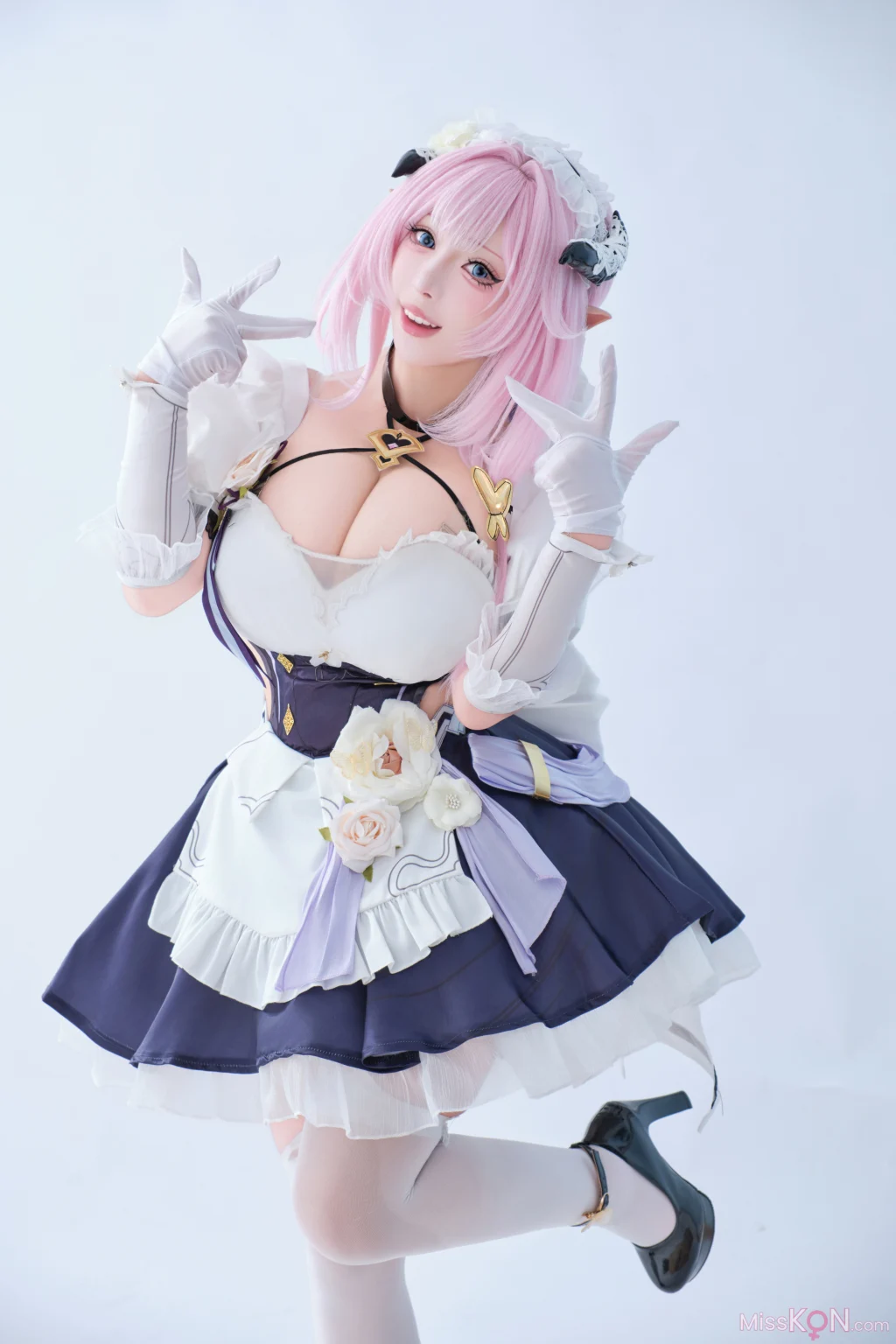 Coser@胡桃喵: 崩坏三 爱莉希雅 女仆 (125 photos)