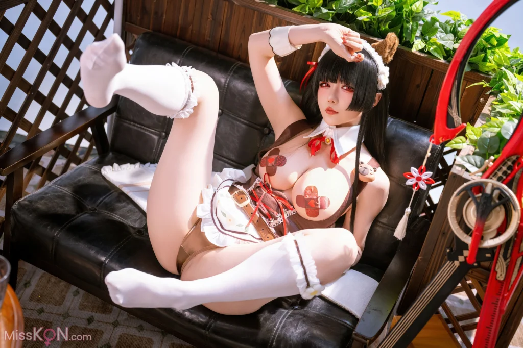 Coser@星之迟迟Hoshilily: 2026年04月计划 鸣潮 千咲·联动咖啡女仆 (42 photos)