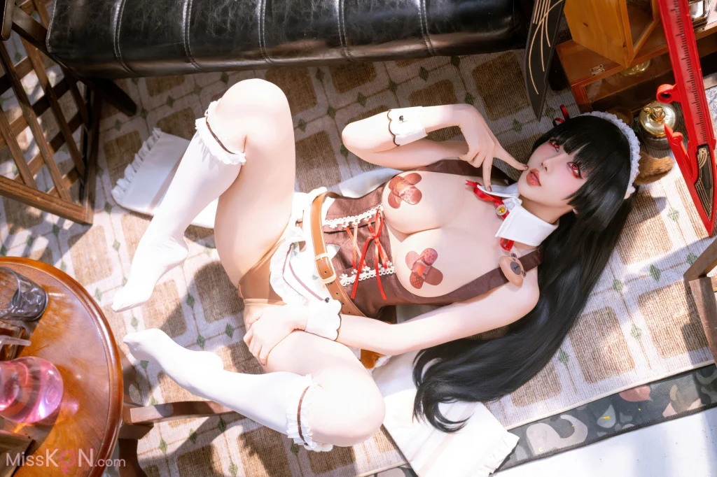 Coser@星之迟迟Hoshilily: 2026年04月计划 鸣潮 千咲·联动咖啡女仆 (42 photos) – Page 2