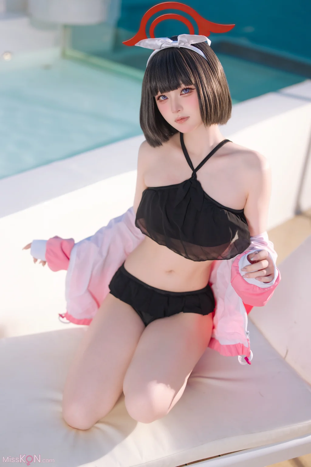 Coser@屿鱼: 蔚蓝档案 静山真白泳装 (30 photos)