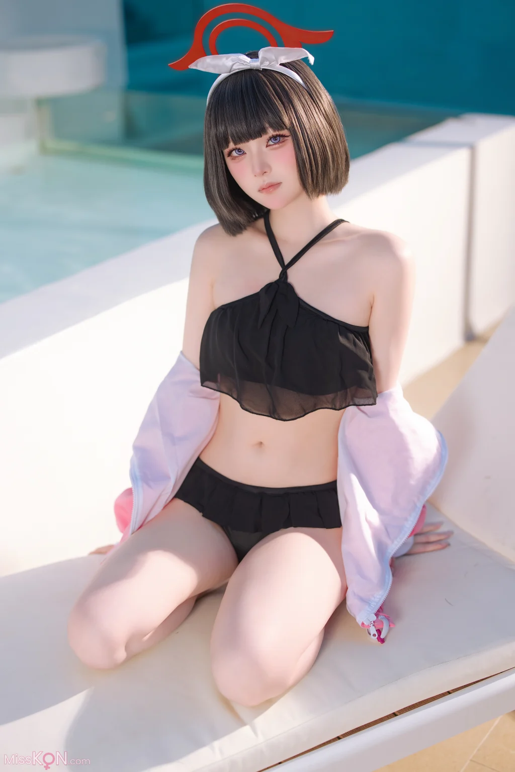 Coser@屿鱼: 蔚蓝档案 静山真白泳装 (30 photos)