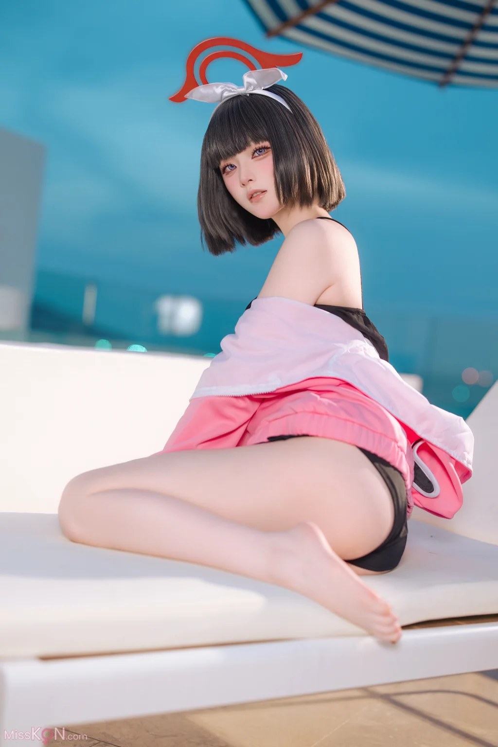 Coser@屿鱼: 蔚蓝档案 静山真白泳装 (30 photos)