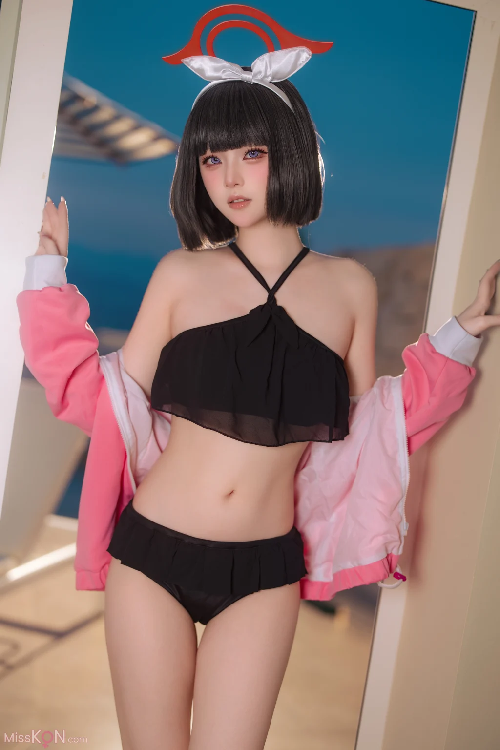 Coser@屿鱼: 蔚蓝档案 静山真白泳装 (30 photos)