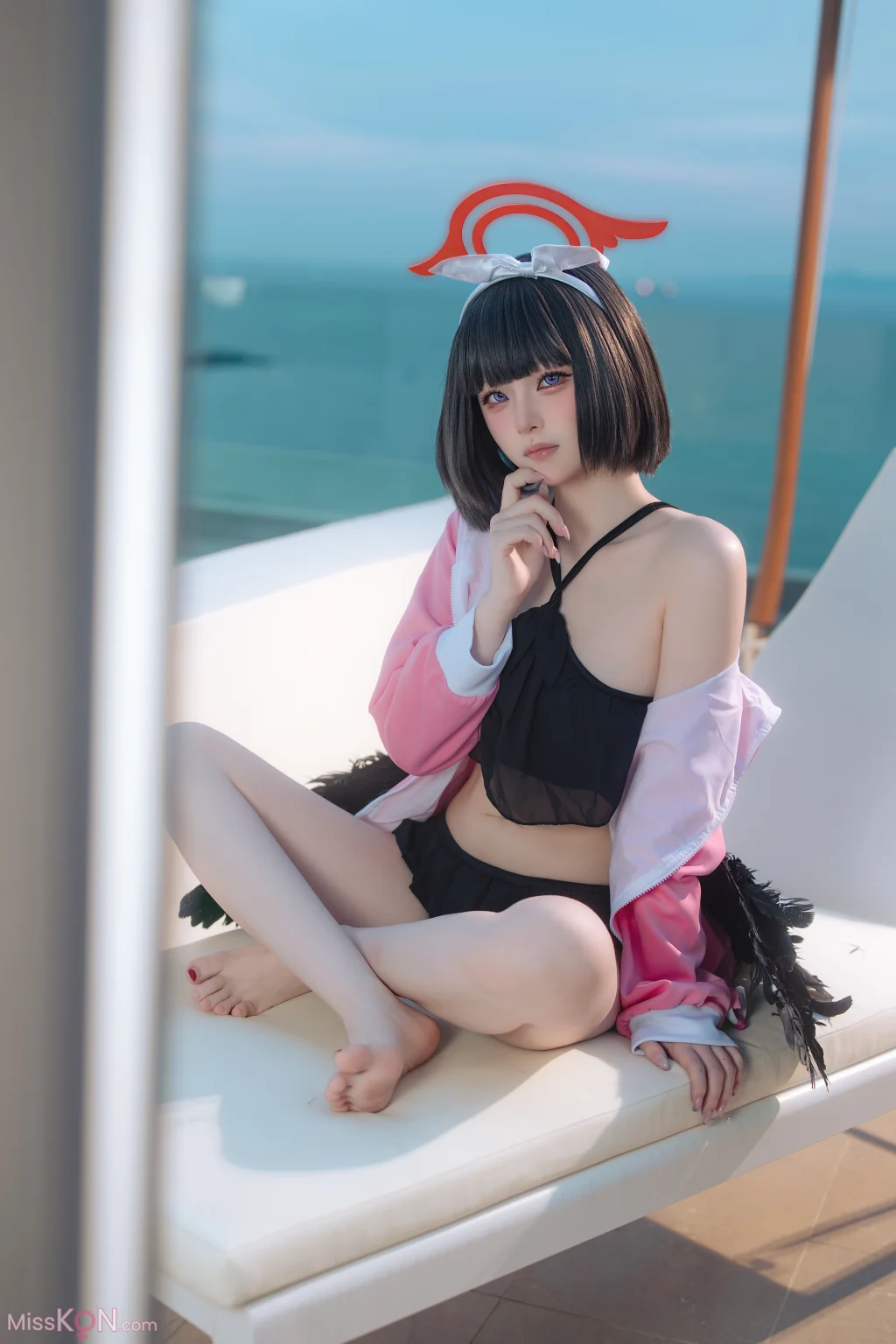 Coser@屿鱼: 蔚蓝档案 静山真白泳装 (30 photos)
