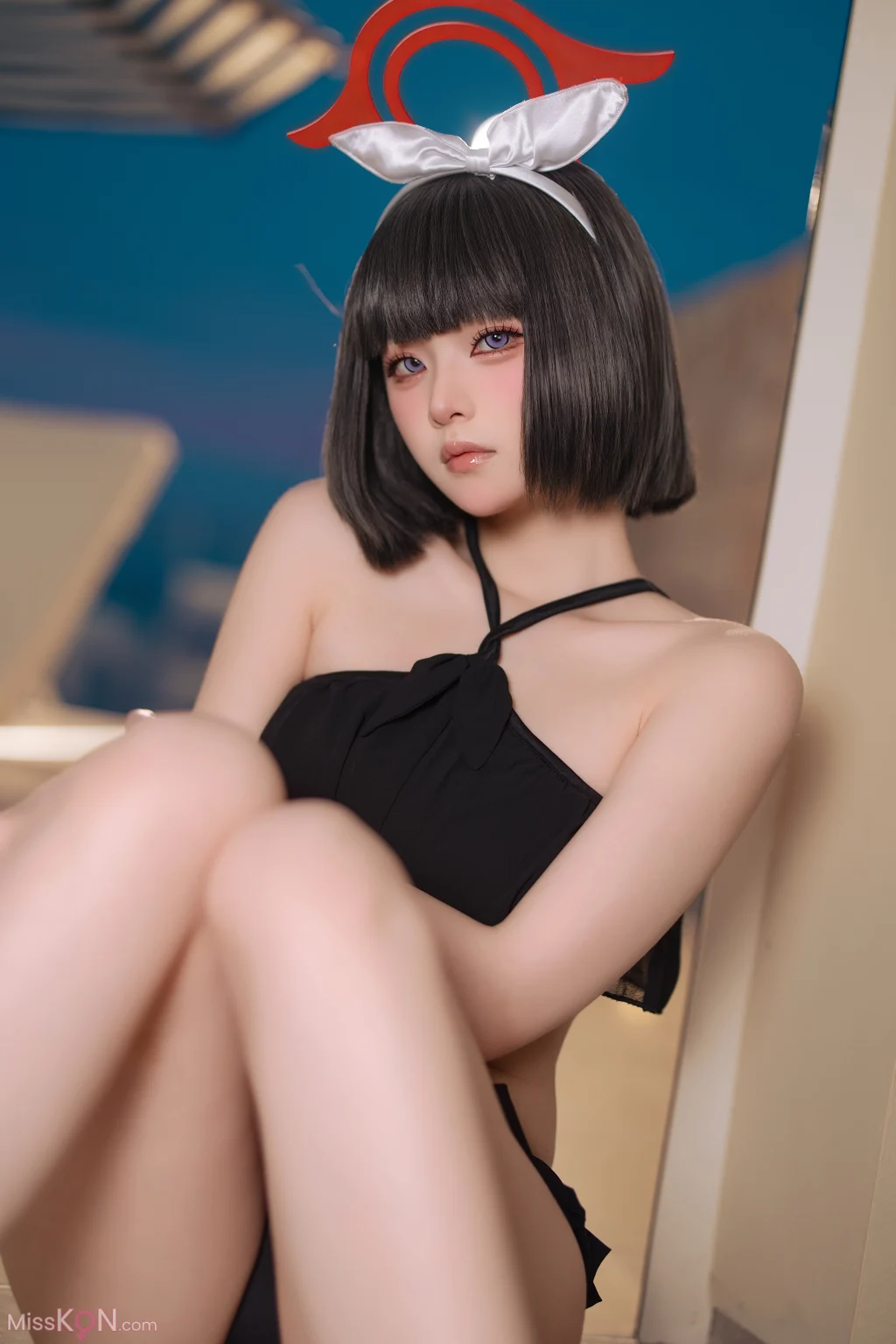 Coser@屿鱼: 蔚蓝档案 静山真白泳装 (30 photos)