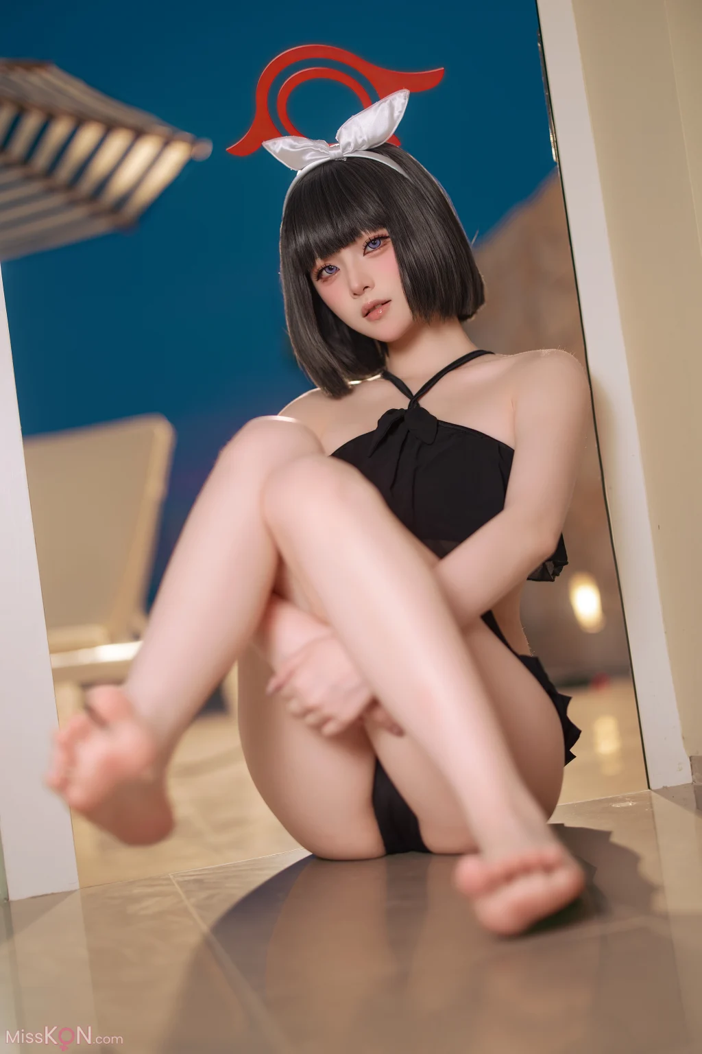 Coser@屿鱼: 蔚蓝档案 静山真白泳装 (30 photos) – Page 2