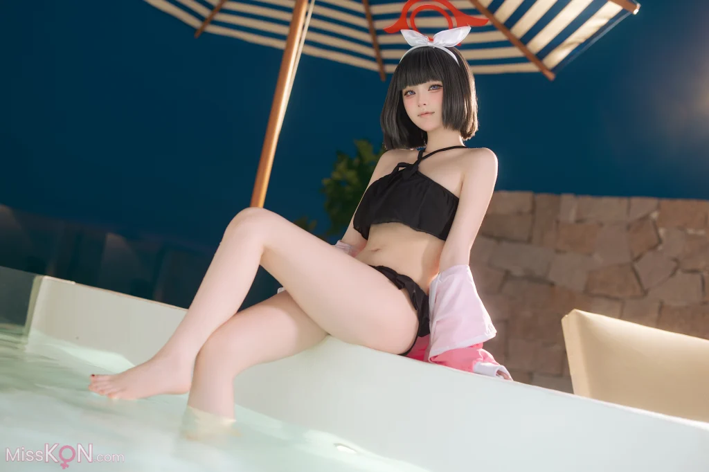 Coser@屿鱼: 蔚蓝档案 静山真白泳装 (30 photos) – Page 2