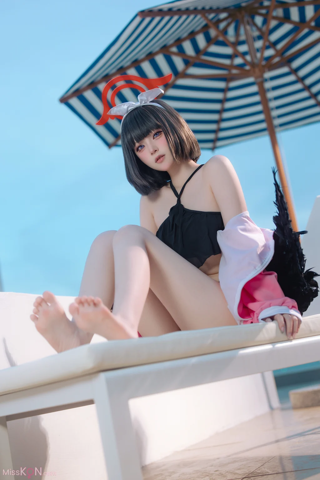 Coser@屿鱼: 蔚蓝档案 静山真白泳装 (30 photos) – Page 2