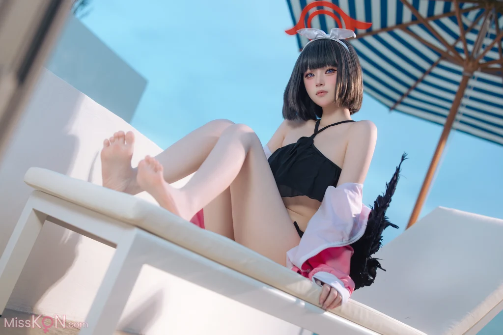 Coser@屿鱼: 蔚蓝档案 静山真白泳装 (30 photos) – Page 2