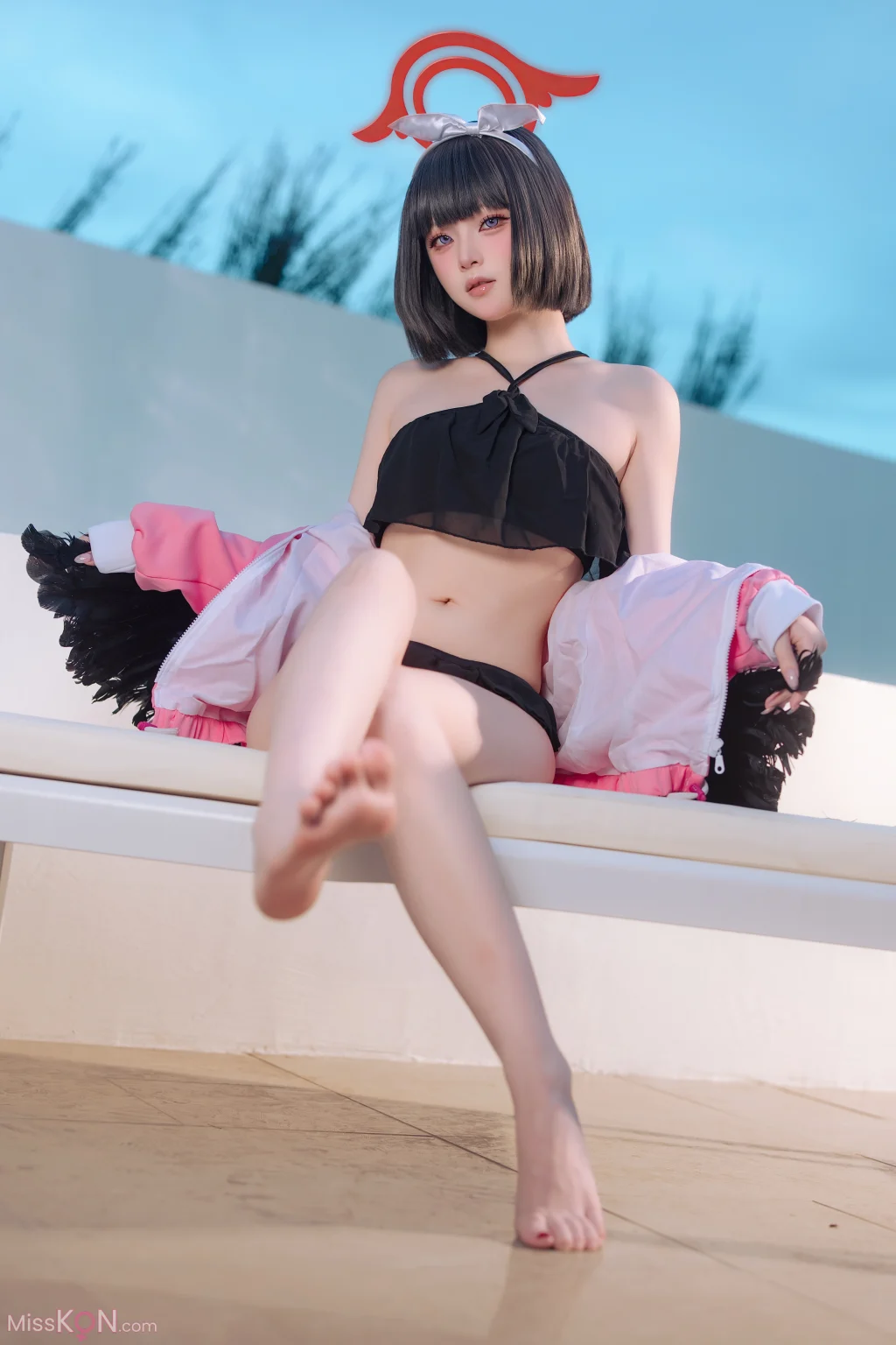 Coser@屿鱼: 蔚蓝档案 静山真白泳装 (30 photos) – Page 2