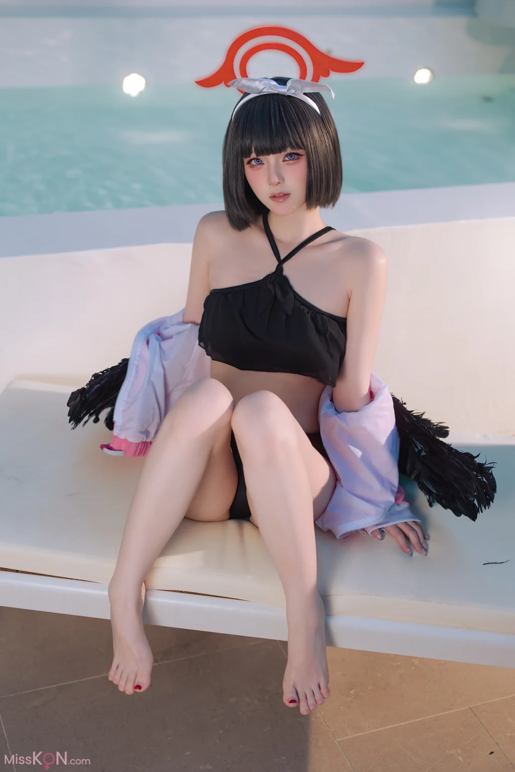 Coser@屿鱼: 蔚蓝档案 静山真白泳装 (30 photos) – Page 2