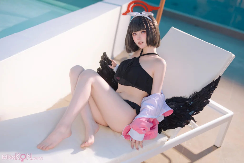 Coser@屿鱼: 蔚蓝档案 静山真白泳装 (30 photos) – Page 2