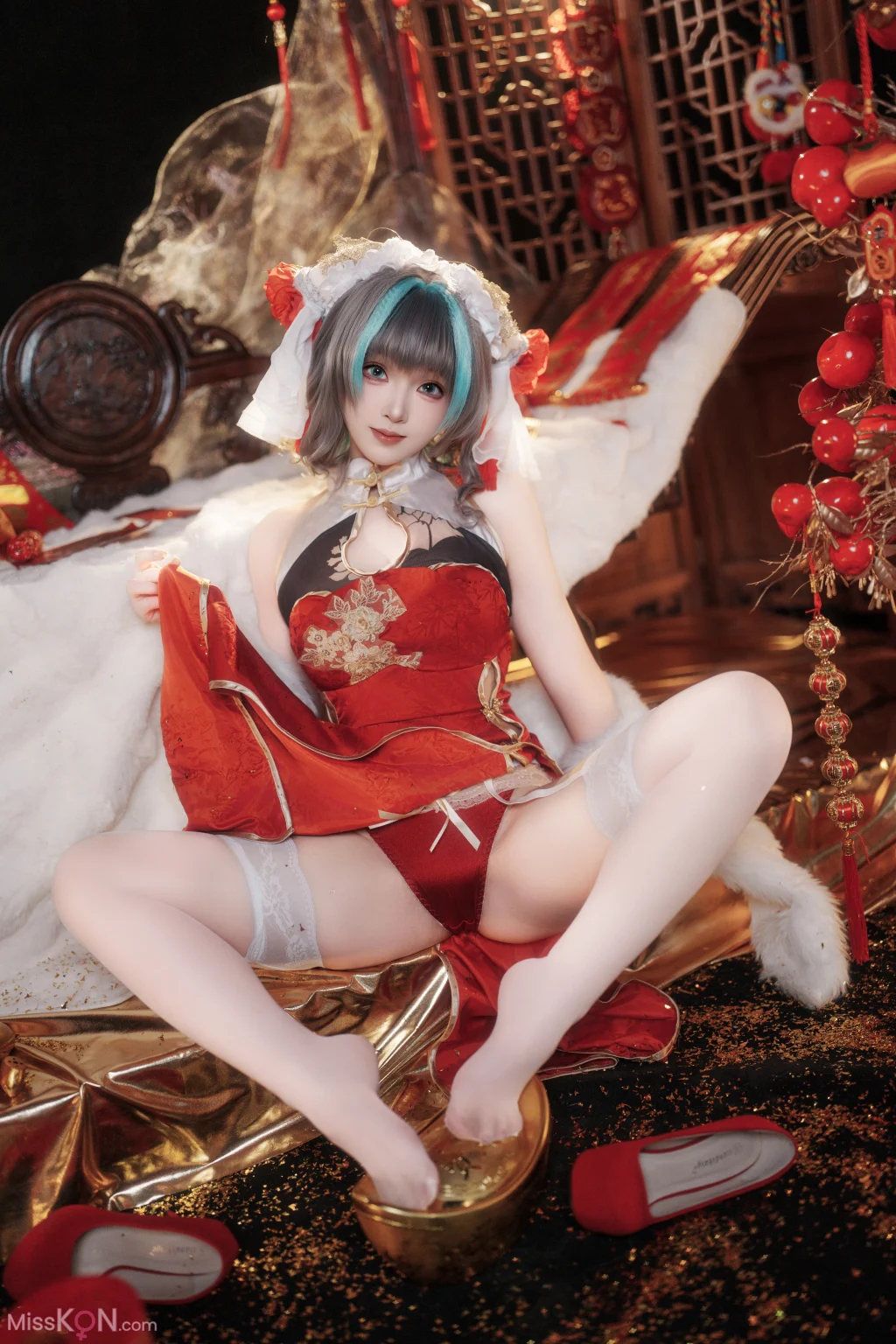 Coser@Bangni邦尼: 碧蓝航线 柴郡新春旗袍 (81 photos + 8 videos) – Page 2