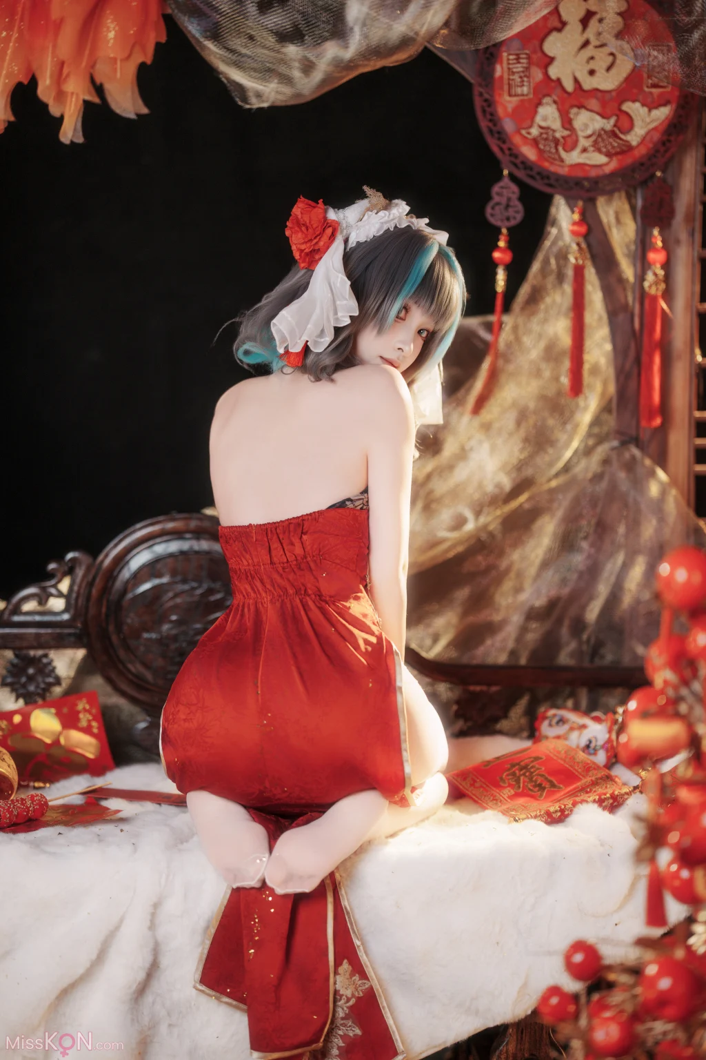 Coser@Bangni邦尼: 碧蓝航线 柴郡新春旗袍 (81 photos + 8 videos) – Page 2
