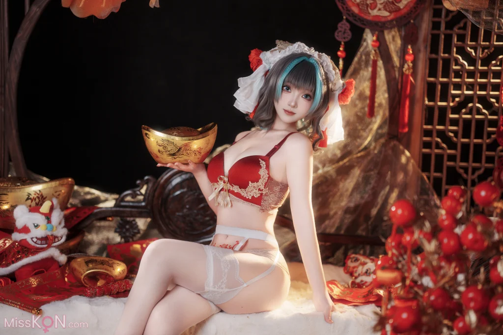 Coser@Bangni邦尼: 碧蓝航线 柴郡新春旗袍 (81 photos + 8 videos) – Page 2